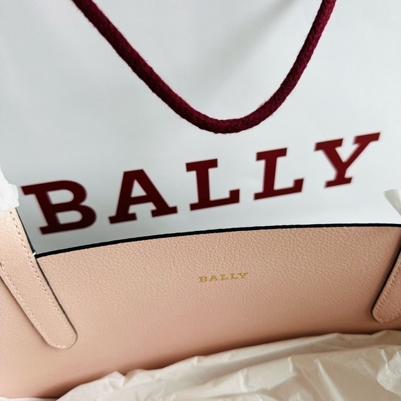 NEW Bally bag tote shoulder reversible gray silver-tone hardware handbag NWT - Picture 9 of 11